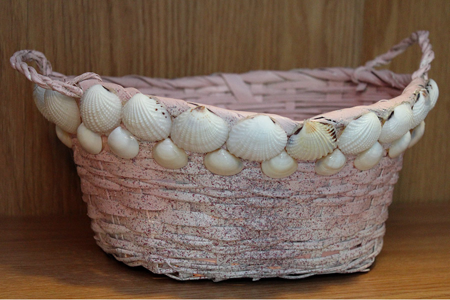 Seashell Basket - Sea Treasure by Patrice
